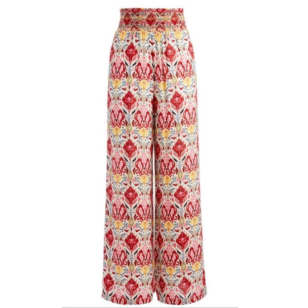 Alice + Olivia Patterned Wide Leg Pants — NWT — Vintage Market Pull On Style